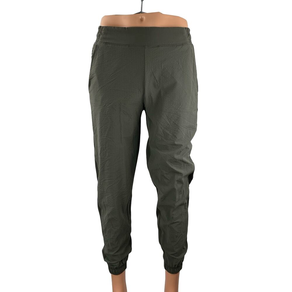Athleta Women's Green High Rise Yoga Athletic Activewear Trousers Jogger Pants 8